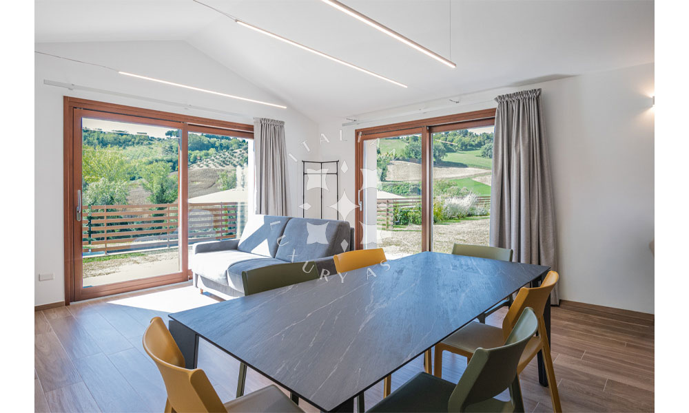 Country House Mogliano Marche Pool Panorama